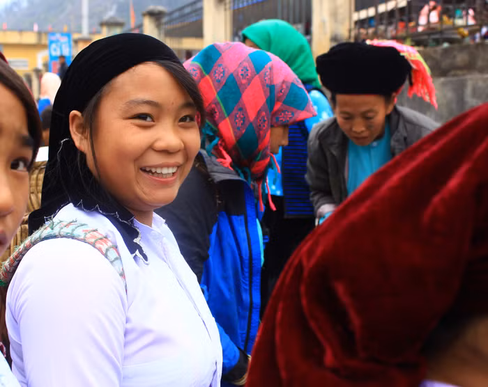 Có thể không hiểu tiếng nhau nhưng chỉ cẩn những nụ cười như thế này đã thấy hết được sự mến khách của người dân địa phương