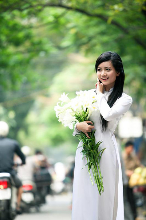 Hồng Anh có nét đẹp rất riêng của thiếu nữ Tràng An Hồng Anh có nét đẹp rất riêng của thiếu nữ Tràng An