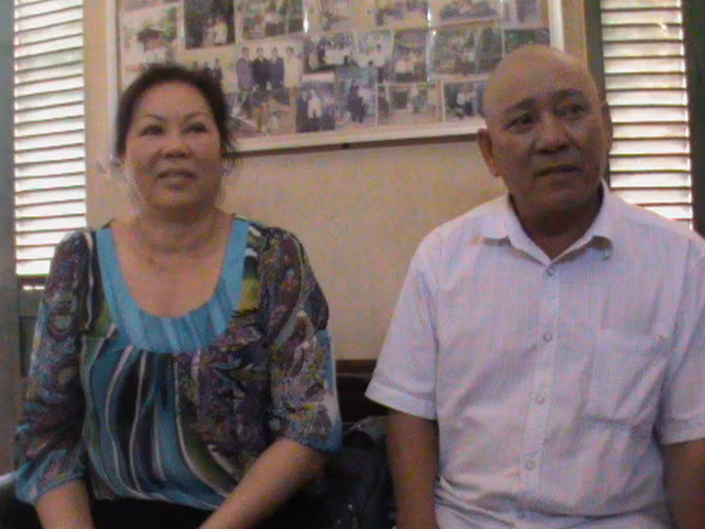 Anh Minh vui mừng kể lại câu chuyện được chị Tranh cứu giúp