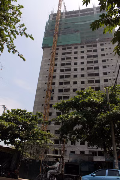 Tòa nhà xảy ra tai nạn