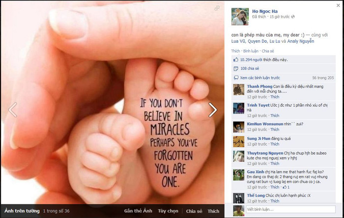 Bức ảnh kèm status ý nghĩa của Hà Hồ Bức ảnh kèm status ý nghĩa của Hà Hồ