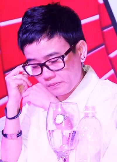 Phương Uyên tại buổi họp báo