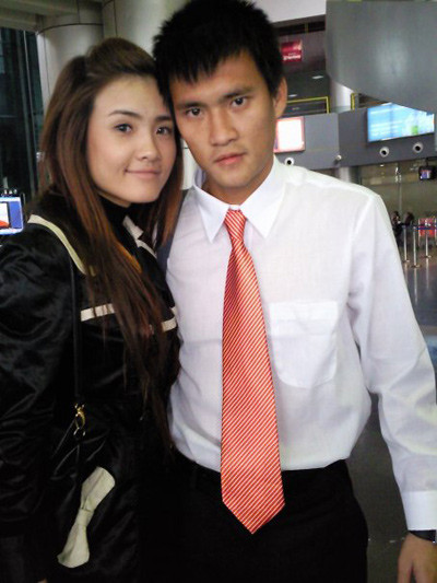 Khánh Chi và anh trai Lê Công Vinh. Khánh Chi và anh trai Lê Công Vinh.