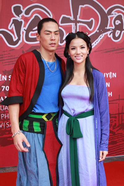 BB Phạm cùng Rich Ting trong bộ phim “Huyền sử thiên đô”