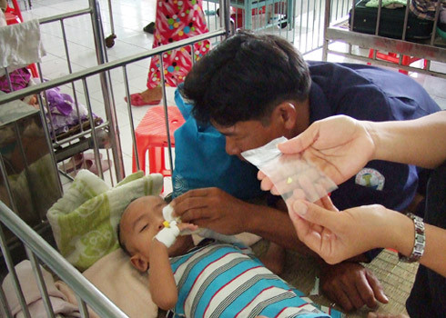 Dịch tay chân miệng bùng phát mạnh tại Ninh Thuận. Ảnh: Sơn Ninh. Ảnh: