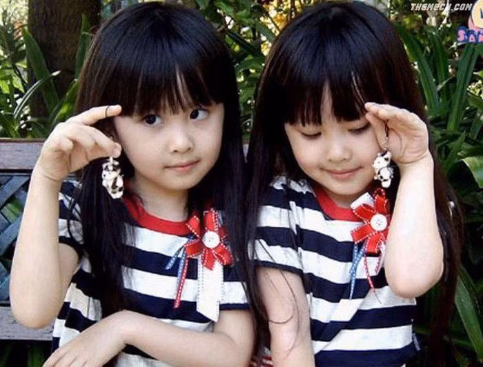 "Chúng tớ là chị em sinh đôi nên đồ chơi cũng phải giống nhau"