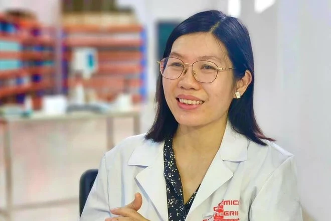 Tiến sĩ Vũ Thị Tần là nhà khoa học giành Giải thưởng Sáng tạo châu Á năm 2025. Ảnh: NVCC