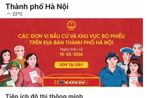 iHanoi tích hợp bản đồ số 1.451 điểm bầu cử phục vụ cử tri Thủ đô