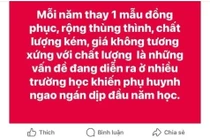 Áo đồng phục kiểu dáng polo. (Ảnh: MXH)