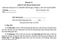 Phụ lục CV 5512 không yêu cầu, có trường vẫn bắt thêm nội dung "Rút kinh nghiệm" trong giáo án