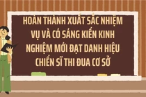 Tôi thấy hoàn thành xuất sắc nhiệm vụ và có sáng kiến mới đạt Chiến sĩ thi đua cơ sở là hợp lý