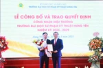 PGS.TS Bùi Trung Thành là Hiệu trưởng Trường ĐH SPKT Hưng Yên nhiệm kỳ 2024-2029