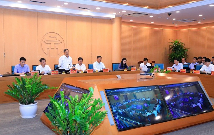Quang cảnh phiên họp. Ảnh: Lê Hải/HNP.