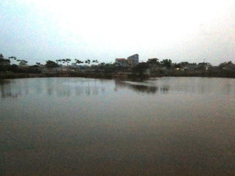 Hồ nước nơi hai học sinh chết đuối Hồ nước nơi hai học sinh chết đuối