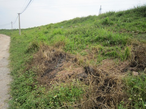 Hiện trường nơi Lan đã tự dùng xăng để tự thiêu mình Hiện trường nơi Lan đã tự dùng xăng để tự thiêu mình