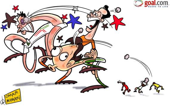 Đức, Hà Lan, Bồ Đào Nha bị... ném đá vỡ đầu