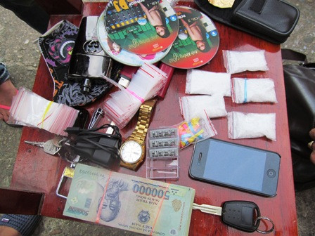 Tang vật của các đối tượng bị CA tỉnh Quảng Bình thu giữ