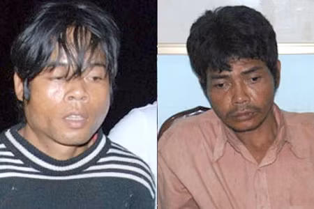 Hồ Văn Thành và Hồ Văn Công - hai hung thủ giết năm phu trầm man rợ