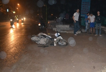 Hiện trường vụ tai nạn.