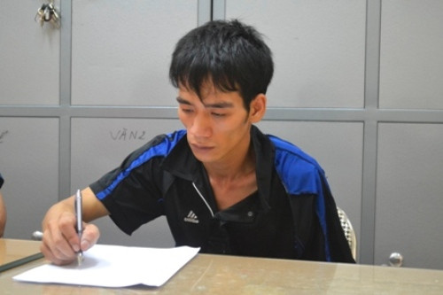 Đối tượng Lưu Văn Thắng tại cơ quan điều tra