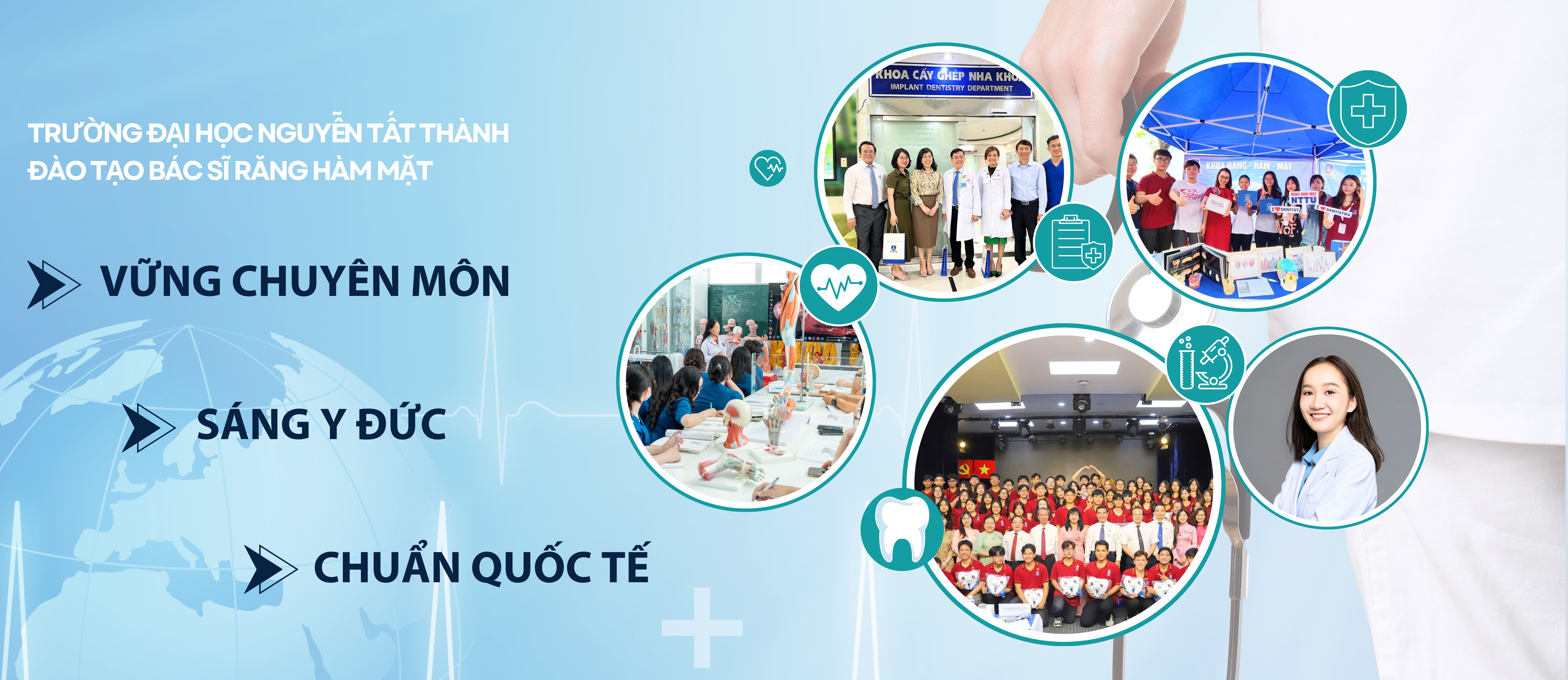 ĐH Nguyễn Tất Thành đào tạo bác sĩ Răng Hàm Mặt chất lượng cao, chuẩn hội nhập