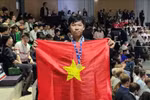 Em Nguyễn Thế Quân đã xuất sắc giành Huy chương Vàng cuộc thi Olympic Vật lý Quốc tế (IPhO) năm 2025. Ảnh: NVCC