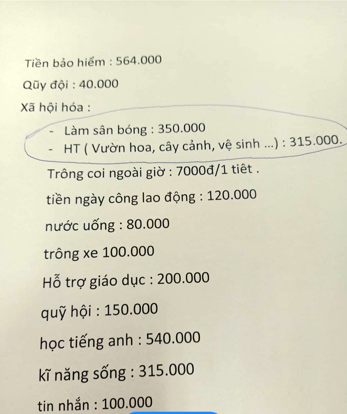 Hiệu trưởng Tiểu học Nhân Hòa nói kêu gọi tài trợ hiện vật chứ không thu tiền! ảnh 1 Hiệu trưởng Tiểu học Nhân Hòa nói kêu gọi tài trợ hiện vật chứ không thu tiền! ảnh 1