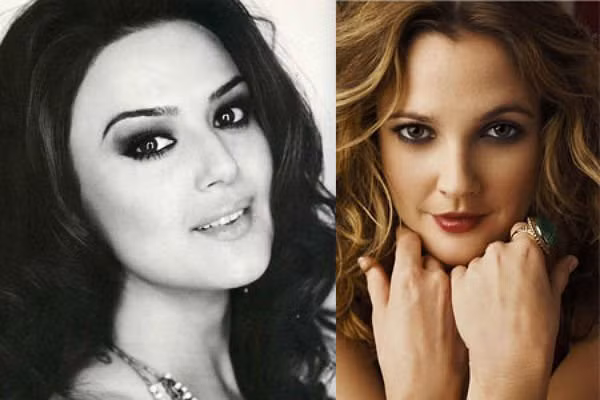 Nữ diễn viên Preity Zinta (trái) và nữ diễn viên Hollywood - Drew Barrymore (phải). Cả hai người cùng sở hữu má lúm đồng tiền đáng yêu khá giống nhau, tính cách vui vẻ và sôi nổi nên hai người đẹp này càng khiến người ta nghĩ về một cặp chị em ngoài đời. Nữ diễn viên Preity Zinta (trái) và nữ diễn viên Hollywood - Drew Barrymore (phải). Cả hai người cùng sở hữu má lúm đồng tiền đáng yêu khá giống nhau, tính cách vui vẻ và sôi nổi nên hai người đẹp này càng khiến người ta nghĩ về một cặp chị em ngoài đời.