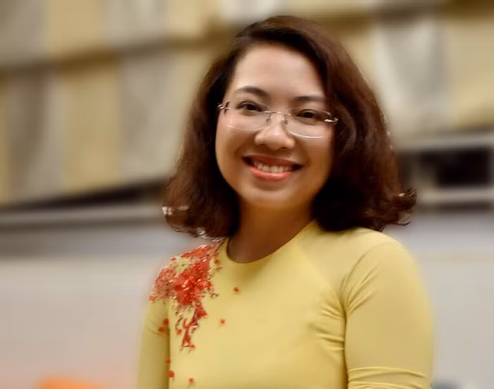 Cô giáo Nguyễn Thị Mai Hương: "Hơn nữa phải chuẩn bị tốt những phần bài tập tương tác, có như vậy thì giáo viên mới kiểm soát được việc học sinh có tham dự vào bài học hay không". Ảnh: Nhân vật cung cấp.