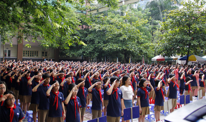 Các em học sinh của Trường Trung học cơ sở Đoàn Thị Điểm (quận Nam Từ Liêm, Hà Nội) trong năm học 2019. Ảnh minh họa: Nhà trường cung cấp. Các em học sinh của Trường Trung học cơ sở Đoàn Thị Điểm (quận Nam Từ Liêm, Hà Nội) trong năm học 2019. Ảnh minh họa: Nhà trường cung cấp.