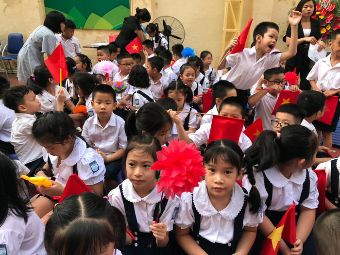 Học sinh Hà Nội khai giảng năm học mới. Ảnh minh họa: Tùng Dương. Học sinh Hà Nội khai giảng năm học mới. Ảnh minh họa: Tùng Dương.