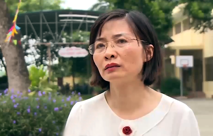 Bà Nguyễn Thị Cúc - Hiệu trưởng Trường Tiểu học Tiên Dương, huyện Đông Anh, Hà Nội. Ảnh: TD. Bà Nguyễn Thị Cúc - Hiệu trưởng Trường Tiểu học Tiên Dương, huyện Đông Anh, Hà Nội. Ảnh: TD.