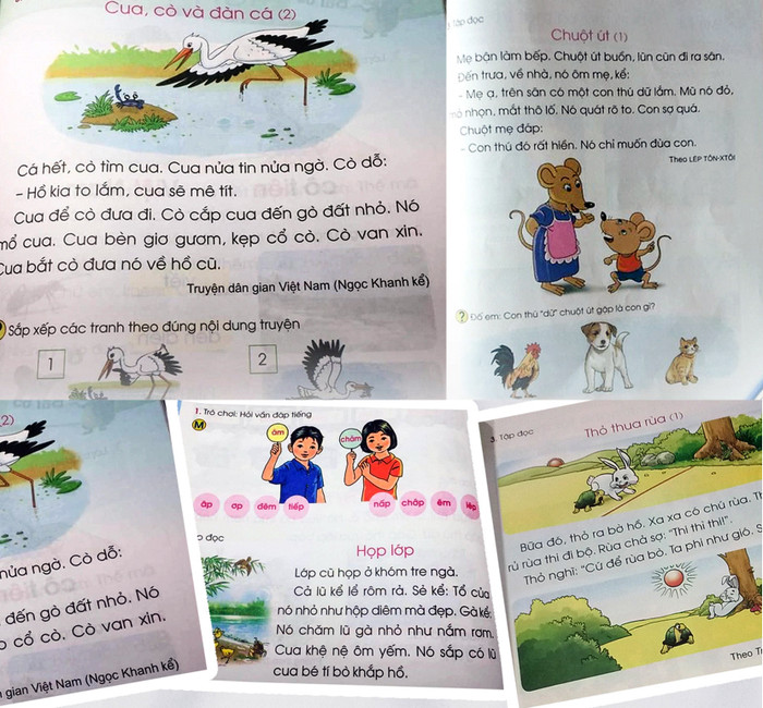 Nhiều chuyên gia giáo dục cho rằng khá nhiều nội dung trong bộ sách Tiếng Việt 1 Cánh Diều dạy trẻ tính lừa lọc, láu cá, hại người khác. Ảnh: TD. Nhiều chuyên gia giáo dục cho rằng khá nhiều nội dung trong bộ sách Tiếng Việt 1 Cánh Diều dạy trẻ tính lừa lọc, láu cá, hại người khác. Ảnh: TD.