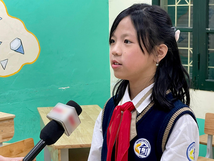 Học sinh Hà Linh lớp 6A01 Trường Trung học cơ sở Thái Thịnh, quận Đống Đa, Hà Nội. Ảnh: Nhà trường cung cấp. Học sinh Hà Linh lớp 6A01 Trường Trung học cơ sở Thái Thịnh, quận Đống Đa, Hà Nội. Ảnh: Nhà trường cung cấp.