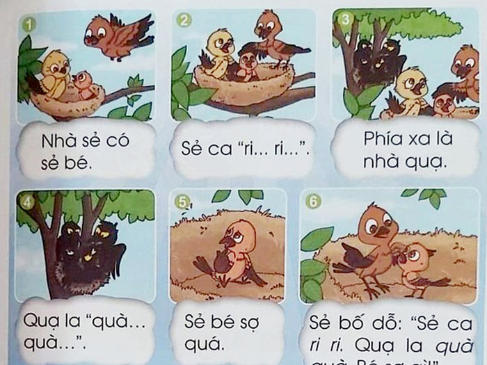 Nhiều câu, từ trong bộ sách Tiếng Việt 1 Cánh Diều không đầy đủ chủ ngữ, vị ngũ, câu văn cụt lủn, lủng củng. Ảnh: TD. Nhiều câu, từ trong bộ sách Tiếng Việt 1 Cánh Diều không đầy đủ chủ ngữ, vị ngũ, câu văn cụt lủn, lủng củng. Ảnh: TD.
