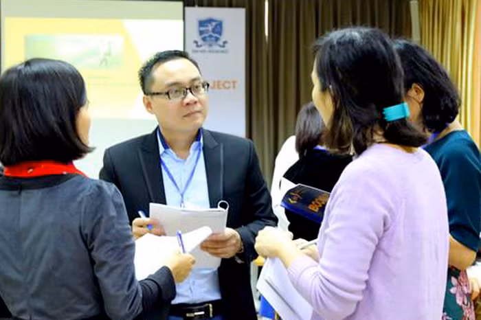 Giải pháp tổng thể "Lớp học trên mây, lớp học kết nối" của thầy Phạm Ngọc Đức là một trong ba giải đặc biệt được Microsoft trao tặng về sáng tạo trong giáo dục. Ảnh: Nhân vật cung cấp.