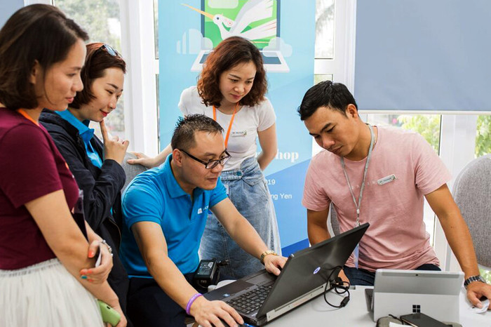 Giải pháp tổng thể là nơi để học sinh, cộng đồng xã hội đóng góp tri thức. Ảnh: Nhân vật cung cấp. Giải pháp tổng thể là nơi để học sinh, cộng đồng xã hội đóng góp tri thức. Ảnh: Nhân vật cung cấp.