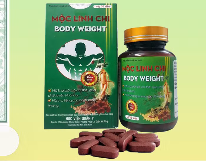 Cục An toàn thực phẩm khuyến cáo người tiêu dùng không mua, không sử dụng sản phẩm thực phẩm bảo vệ sức khỏe Mộc Linh Chi – Body Weight quảng cáo vi phạm trên website nêu trên. Ảnh: Cục An toàn thực phẩm.