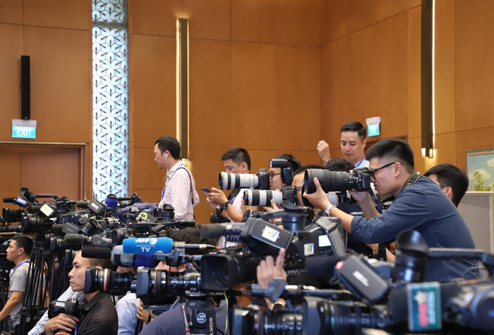 Các nhà Báo đang tác nghiệp. Ảnh minh họa: TD. Các nhà Báo đang tác nghiệp. Ảnh minh họa: TD.