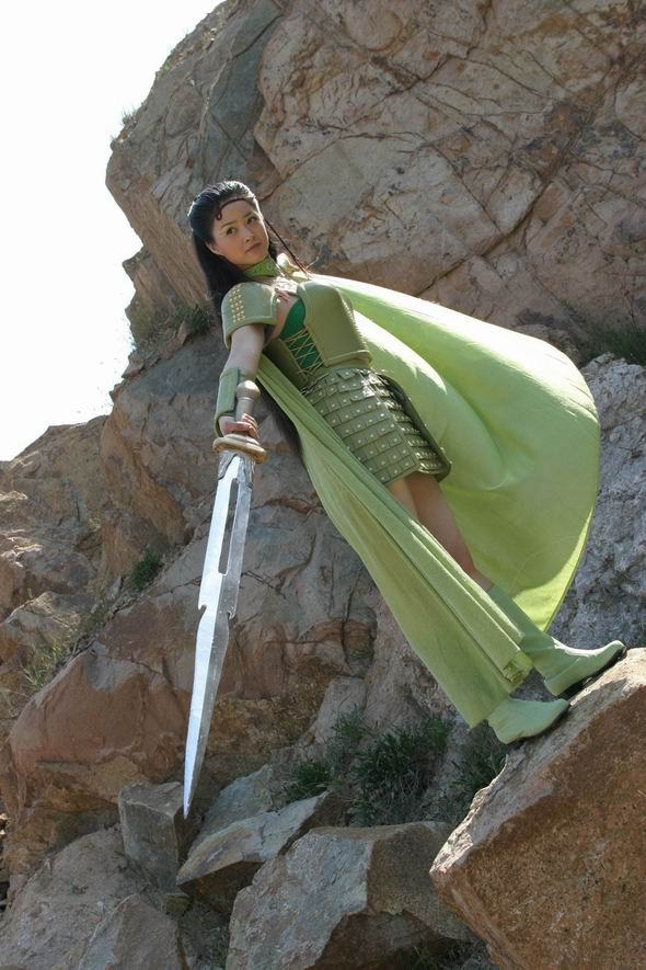 Tưởng Hân trong “Thất tiên nữ hoan thiên hỷ địa”. Tưởng Hân trong “Thất tiên nữ hoan thiên hỷ địa”.