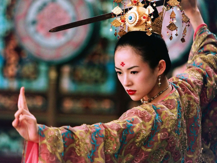 Chương Tử Di vai Tiểu Muội trong “Thập diện mai phục”. Chương Tử Di vai Tiểu Muội trong “Thập diện mai phục”.