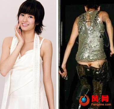 Lương Vịnh Kỳ bị tụt đồ do sơ suất trong trang phục. Lương Vịnh Kỳ bị tụt đồ do sơ suất trong trang phục.