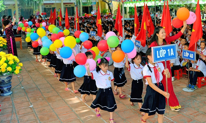 Số học sinh vào lớp 1 tăng mạnh khiến nhiều trường tại tỉnh Hải Dương khó khăn trong bố trí phòng học và giáo viên (Ảnh: CTV)