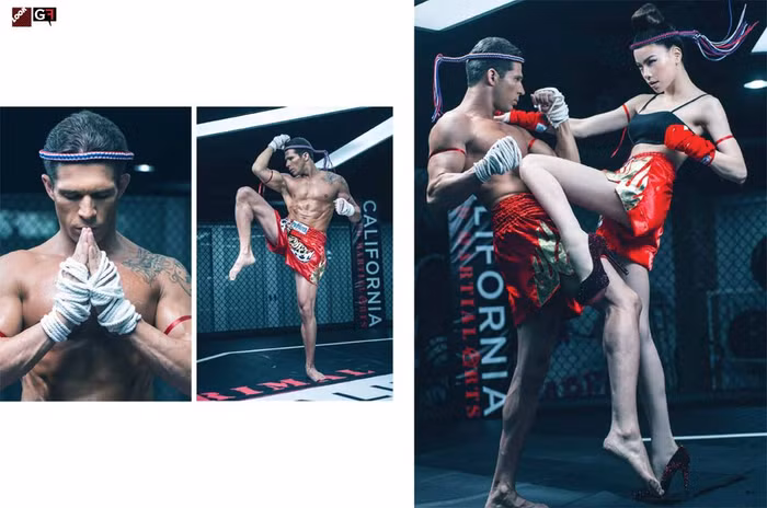 Một võ sĩ cực kỳ quyến rũ sẵn sàng so găng cùng phái mạnh.