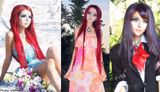 Ngoại hình hiện tại của búp bê sống Ukraine.