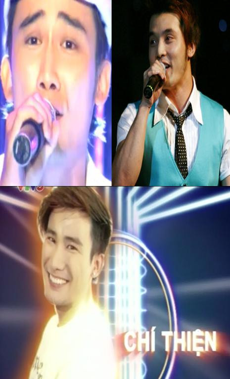 Chí Thiện hoá thân thành ca sĩ Ưng Hoàng Phúc. Chí Thiện hoá thân thành ca sĩ Ưng Hoàng Phúc.