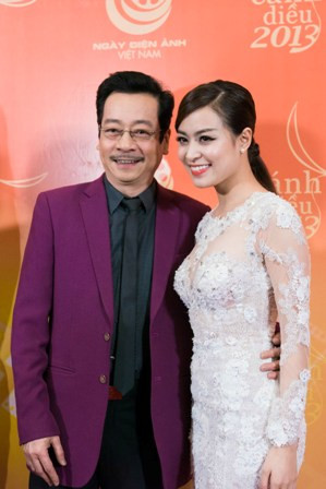 Diễn viên Hoàng Dũng và Hoàng Thùy Linh