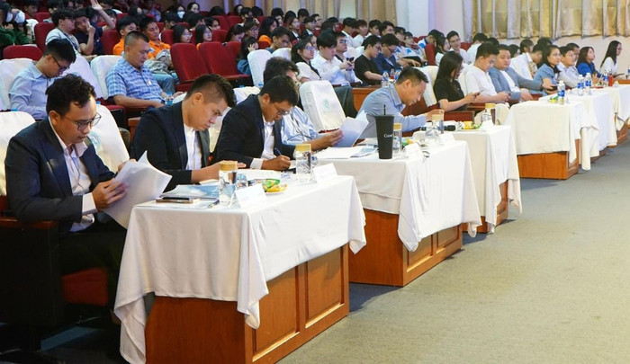 Hoạt động học thuật tại Trường Đại học Kinh tế - Luật, Đại học Quốc gia Thành phố Hồ Chí Minh do doanh nghiệp tài trợ tổ chức. Ảnh: NVCC. c671b15a-840c-4db3-9915-e4c2d9da2e20.jpeg