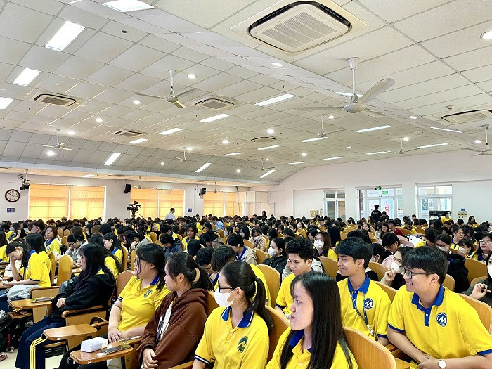 Sinh viên tham gia hội thảo “Hành trang đến với nghề Du lịch” do Trường Đại học Tài chính - Marketing và Bến Thành Tourist phối hợp tổ chức. Ảnh: UFM. Sinh viên tham gia hội thảo “Hành trang đến với nghề Du lịch” do Trường Đại học Tài chính - Marketing và Bến Thành Tourist phối hợp tổ chức. Ảnh: UFM.