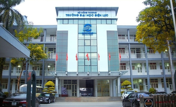 Trường Đại học Điện lực. Ảnh: website nhà trường. epu biển tên xanh.jpg